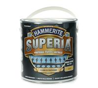 Hammerite Superia - Esmalte de metal inoxidable para interior y exterior, mate, gris oscuro, 2,5 l