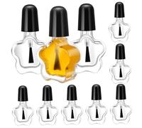 HAMPPLIES 10piezas Botellas de Esmalte de Uñas Vacías de Vidrio Transparente para Organizar Laca Uñas para DIY para Almacenamiento