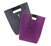HAMPPLIES 2piezas Bolsa De Biblia Mochila De Almacenamiento De Santuario Bolsa De Compras Fieltro para Uso Diario y Eventos Religiosos