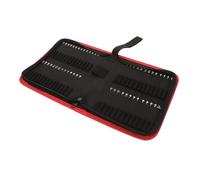 HAMPPLIES 55 piezas Bolsa Organizadora de Herramientas de Oxford Resistente con Asa para Puntas de Destornillador Estuche Compacto para Almacenamiento Portátil de Brocas