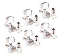 HAMPPLIES 6 piezas Clavijas de Afinación para Guitarra Metálicas Accesorios Duraderos para Principiantes Fáciles de Instalar Compatibles Mayoría de Cabezas de Guitarra para Mejorar el