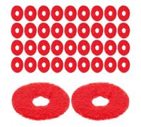 HAMPPLIES Arandelas de Fieltro Rojo Almohadillas para Teclado 90 Piezas de Accesorios para Piano y Protección Mejorada para Reparación y Regulación Fáciles de Usar