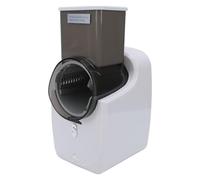 Hamwesh Cortadora de Verduras Eléctrica, Mini Rallador de Queso Automático con un Clics, Fácil Control, Picadora de Alimentos Recargable por USB con 4 Cuchillas de Repuesto