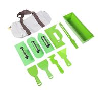 Hamwesh Kit de Paleta de Plástico, 3 Paletas de Acabado con Punta Cuadrada, Esparcidor Adhesivo, Herramientas de Raspador de Masilla de Plástico con Bolsa de Almacenamiento para Pegamento, Masilla de