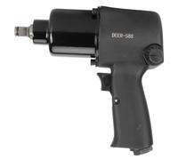 Hamwesh Llave de Impacto Neumática de 1/2 Pulgada, Martillo Doble, Torque de 650 Nm, Llave de Impacto Neumática de 7500 RPM, Pistola de de Alto Torque con Regulador de Potencia de 5 Posiciones para