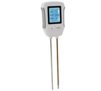 Hamwesh Medidor de Humedad del Suelo, Probador de Suelo Digital de Doble Sonda con Medición de Humedad de PH para Uso en Granjas de Césped y Jardín