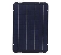 Hamwesh Panel Solar, 12 W 18 V Silicio Policristalino IP65 Impermeable Cargador de Batería Solar, Panel de 12 V con Abrazadera de Batería Ventosas para Coche, Camping, RV, Invernadero, Cobertizo, Uso