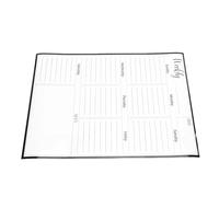 Hamwesh Pizarra Blanca Magnética para Nevera, Potente Imán de Agarre Seguro, Calendario Semanal, Planificador de Comidas con Borrado en Seco, Diseño Vertical Reutilizable para Nevera, Cocina,