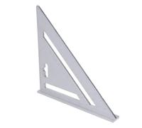 Hamwesh Regla Triangular, Aleación de Aluminio de 7 Pulgadas, Resistente Al óxido con Acabado Negro Mate, Mesa de Conversión Universal para Carpintería, Medición de ángulos, Guía de Sierra, Marco