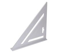 Hamwesh Regla Triangular, Aleación de Aluminio de 7 Pulgadas, Resistente Al óxido con Acabado Negro Mate, Mesa de Conversión Universal para Carpintería, Medición de ángulos, Guía de Sierra, Marco