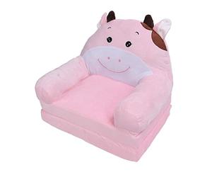 Hamwesh Sofá Plegable para Niños, Material de Felpa Suave y Corto, Reposabrazos Cómodos, sofá Cama Convertible Fácil de Limpiar, para Niños Pequeños con Diseño de Cremallera Fácil de Limpiar para y