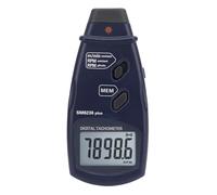 Hamwesh Tacómetro Digital, Tacómetro de RPM de Contacto óptico 2 en 1, para Motores Pequeños con Función de Memoria, Pantalla LCD Grande para Motores, Ventiladores, Vehículos, Aviones, Barcos