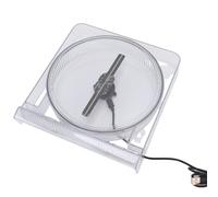Hamwesh Ventilador de Holograma 3D, Pantalla Holográfica de 5,5 Pulgadas con 128 Cuentas LED, Holográfico de Resolución 2000x128 para Negocios, Halloween, Navidad