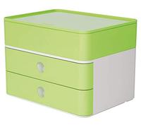 Han 1100-80 Smartbox Plus Allison - Cajonera con 2 cajones y caja para utensilios, color verde