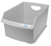 HAN 1849-11 - Papelera Logo Drive, fabricada en poliestireno, 290 x 295 x 446 mm, 25 L, color gris