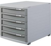 HAN, caja con cajones CONTUR, 5 cajones, gris claro