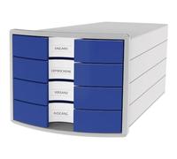 Han cajones caja Impuls, DIN A4/C4, 4 cajones cerrados, azul