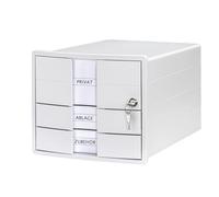 HAN Cajonera HAN IMPULS 2.0 – 3 cajones A4/C4, cerradura, incluye rotuladores, blanco 1018-12