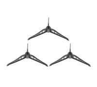 HANABASS 3 Piezas Base para Sujetar Árbol de Navidad de Plástico Negro, | Base Redonda Patas Desmontables con Contacto en Múltiples Puntos, para Árboles Artificiales de Sobremesa