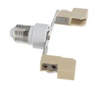 HANABASS Base de luz de cerámica E27 a R7S, adaptador de portalámparas cerámico blanco, diseño estable y resistente al calor para bombilla E27 y luz halógena, iluminación doméstica y