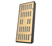 HANABASS Caja Humidificadora Control Preciso de Humedad para Cigarros Diseño Elegante de Acero Inoxidable y Dorada Adecuado para Uso en Casa o Viaje