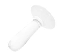 HANABASS Mortero de Cristal Transparente para Moler Pigmentos Minerales y Materiales de Pintura, Varilla Manual para Acuarelas y al Óleo, Tamaño 4 para Uso Artístico