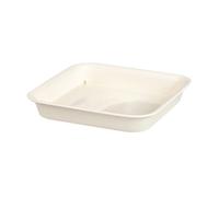 HANABASS Plato Cuadrado Bandeja Espesa para Maceta 2 Piezas de Plástico | Florero y Flowerpot, Uso Interior y Balcón, Base Antideslizante, Soporte Multifuncional