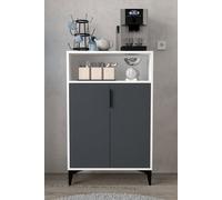 Hanah Home Ada 1202 Armario Multiusos Blanco y Antracita