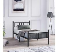 Hanah Home Akın Cama Individual Negra 90x200
