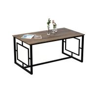 Hanah Home Alin Black Mesa de Comedor Nogal y Negro