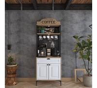 Hanah Home Armario Multiusos Nogal y Blanco