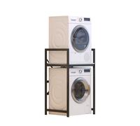 Hanah Home Armario para Lavadora Blanco y Negro