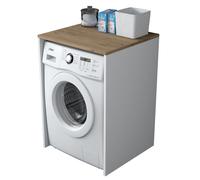 Hanah Home Armario para Lavadora Nogal y Blanco