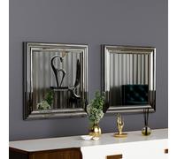 Hanah Home Bale - Silver Set de Espejos (2 Piezas)