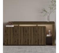 Hanah Home Beliz - Consola de Nogal Antiguo con Luces LED