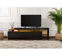 Hanah Home Beliz - Soporte de TV Madera Negro