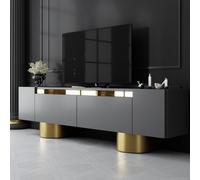 Hanah Home Bohem Soporte para Televisión Antracita y Dorado
