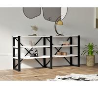 Hanah Home Bookshelf, Blanco y Negro, Talla única