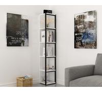 Hanah Home Bookshelf, Negro Blanco, Talla única
