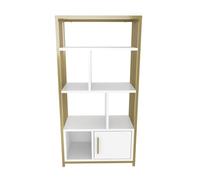 Hanah Home Bookshelf, Oro Blanco, Talla única