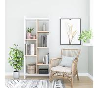 Hanah Home Bookshelf, Roble Blanco, Talla única