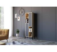Hanah Home Bookshelf, Zafiro Roble Antracita, Talla única