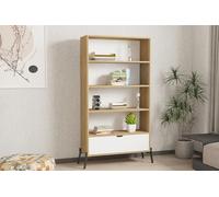 Hanah Home Bookshelf, Zafiro Roble Blanco, Talla única
