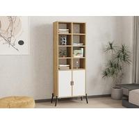 Hanah Home Bookshelf, Zafiro Roble Blanco, Talla única