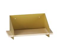 Skye Decor, estante de pared, diseño "Medium Arm", color dorado, 100% madera, dimensiones: 40 x 19 x 20 cm