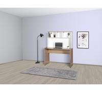 Hanah Home Cmu-830-Mb-1 Escritorio de Estudio Roble y Blanco