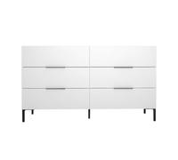 Hanah Home Cómoda Sfn-1760-Dd-1 Blanca con 6 Cajones