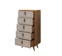 Hanah Home Cómoda Spanze Roble y Blanco con 5 Cajones