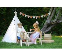 Hanah Home Conjunto de Mesa y Silla Infantil - Marrón