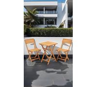 Hanah Home Conjunto de mesa y sillas My001 en madera de haya